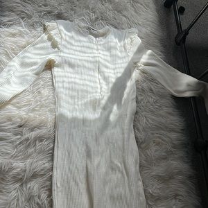 Zara cream long/medium dress